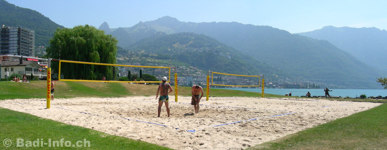 Beach-volleyball Plage de Clarens