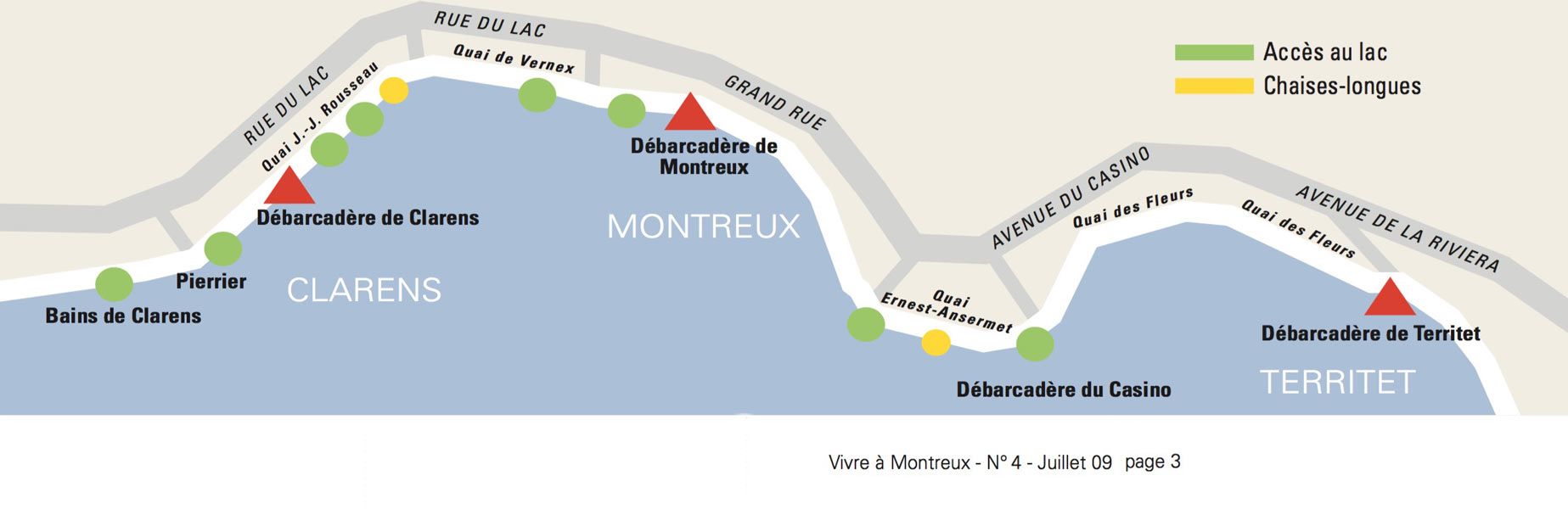 Où se baigner à Montreux