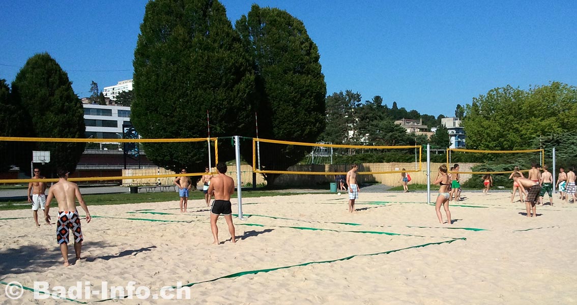 Terrains de beach-volley Piscine Bellerive Lausanne