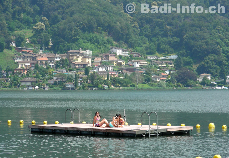 Bagnanti al Lago Lugano