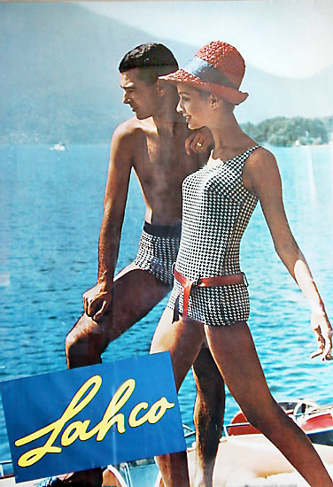 Bademode - Lahco Plakat 1963